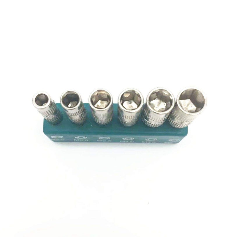 COMOK 6 in 1 H4 Shank 2.5mm 3mm 3.5mm 4mm 4.5mm 5mm 6 Points Hex Socket 3Set - Image 2